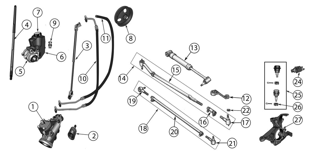 魅力的な Steering Kit Stabilizer Pro compatible Pickup Comp Suspension with  Steering Wagoneer Toyota 84-90 Single Stabilizer Grand Cherokee 93 