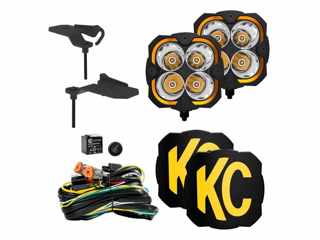KC HiLiTES FLEX ERA® 4 - 2-Light System - Ditch Light Kit - for Jeep 392/Mojave