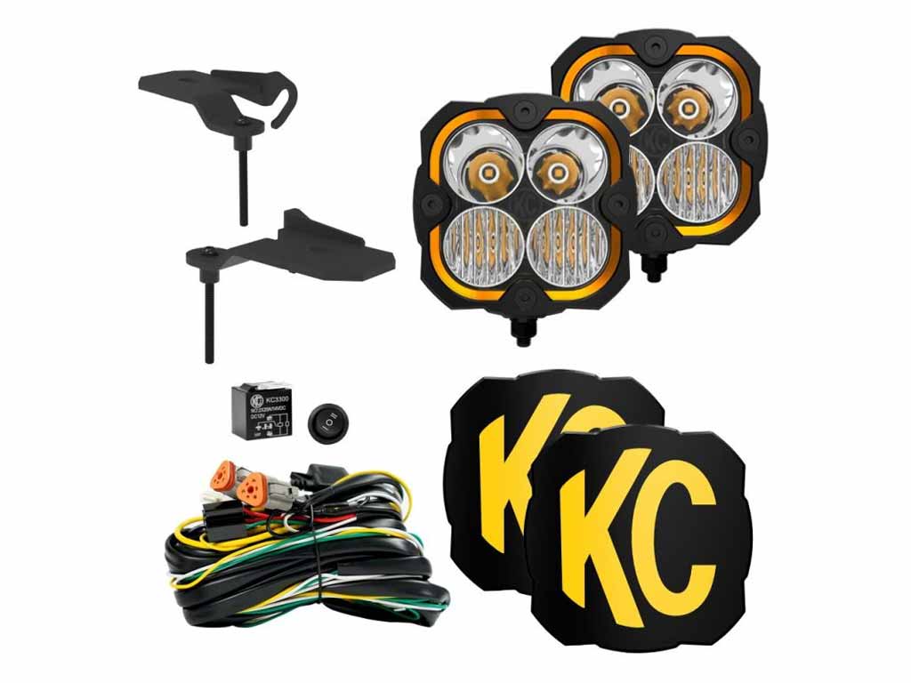 KC HiLiTES FLEX ERA® 4 - 2-Light System - Ditch Light Kit - for Jeep 392/Mojave