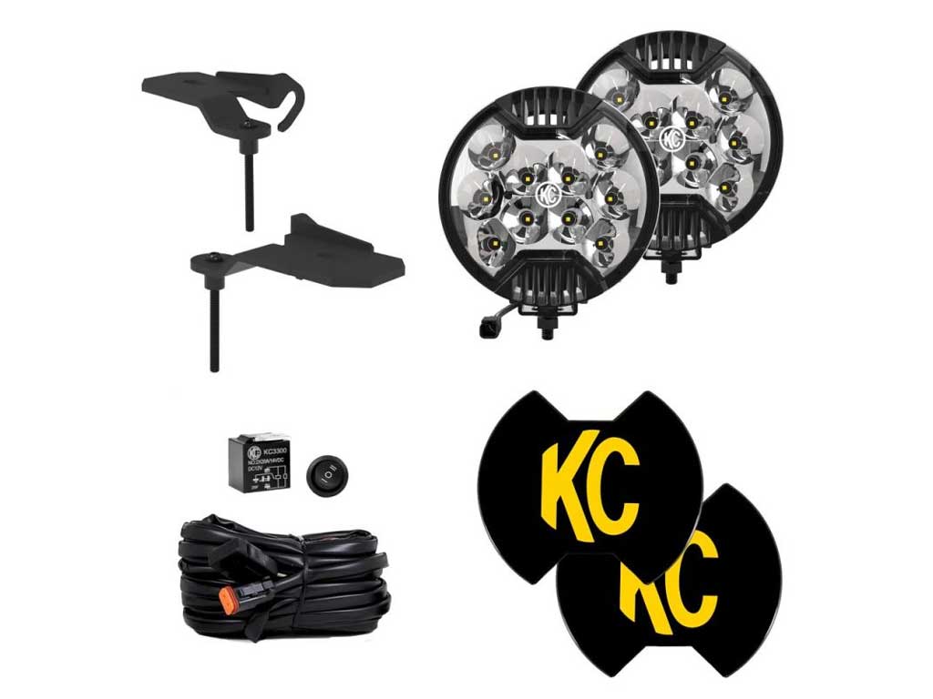 KC HiLiTes SlimLite® LED - 2-Light System - Ditch Light Kit - for Jeep 392/Mojave