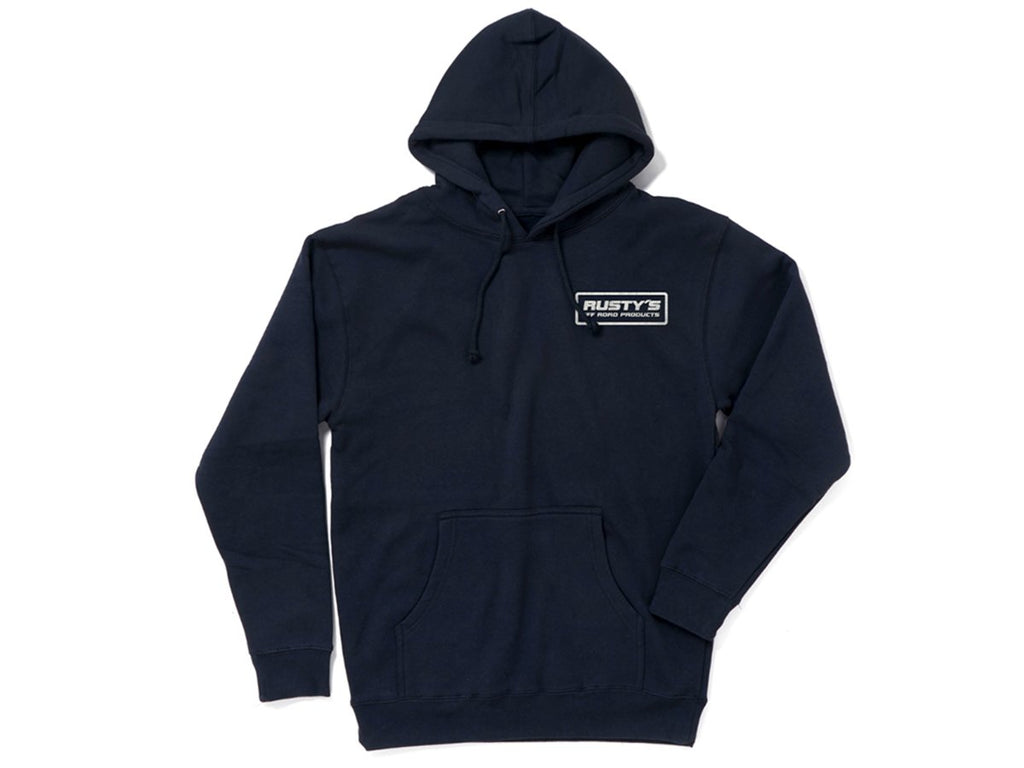 Rusty's Navy Patch Logo Pullover Hoodie – Rusty's Off-Road Products