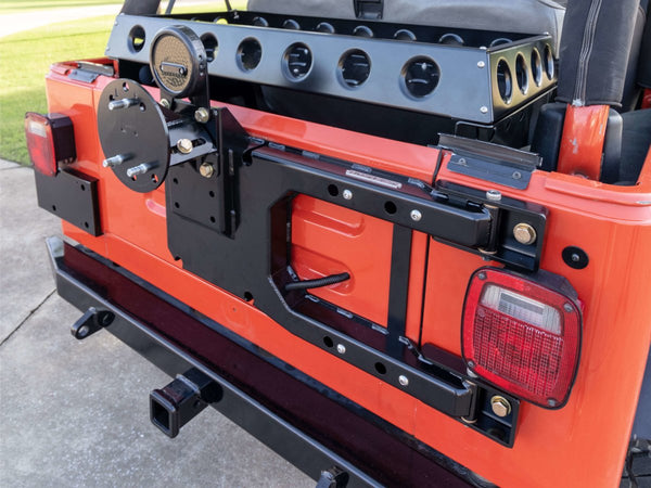Rusty's Tire Carrier 1997-2006 TJ LJ Wrangler – Rusty's Off-Road  Products