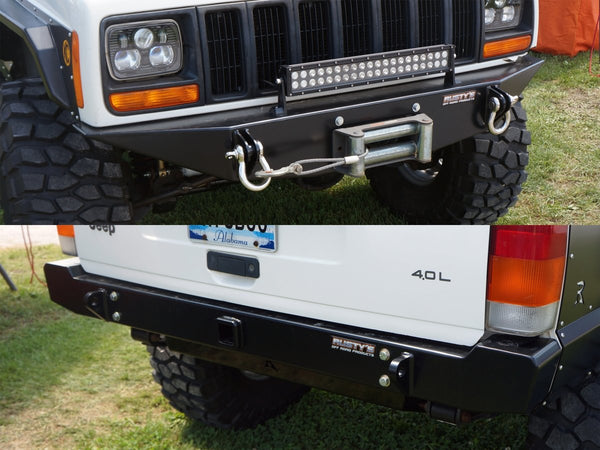 Rusty's XJ Cherokee Front and Rear Trail Bumper Package